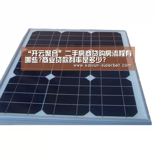 “开云聚合”二手房商贷购房流程有哪些?商业贷款利率是多少?(图1) 开云赛事